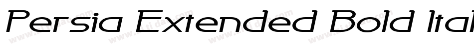 Persia Extended Bold Italic字体转换
